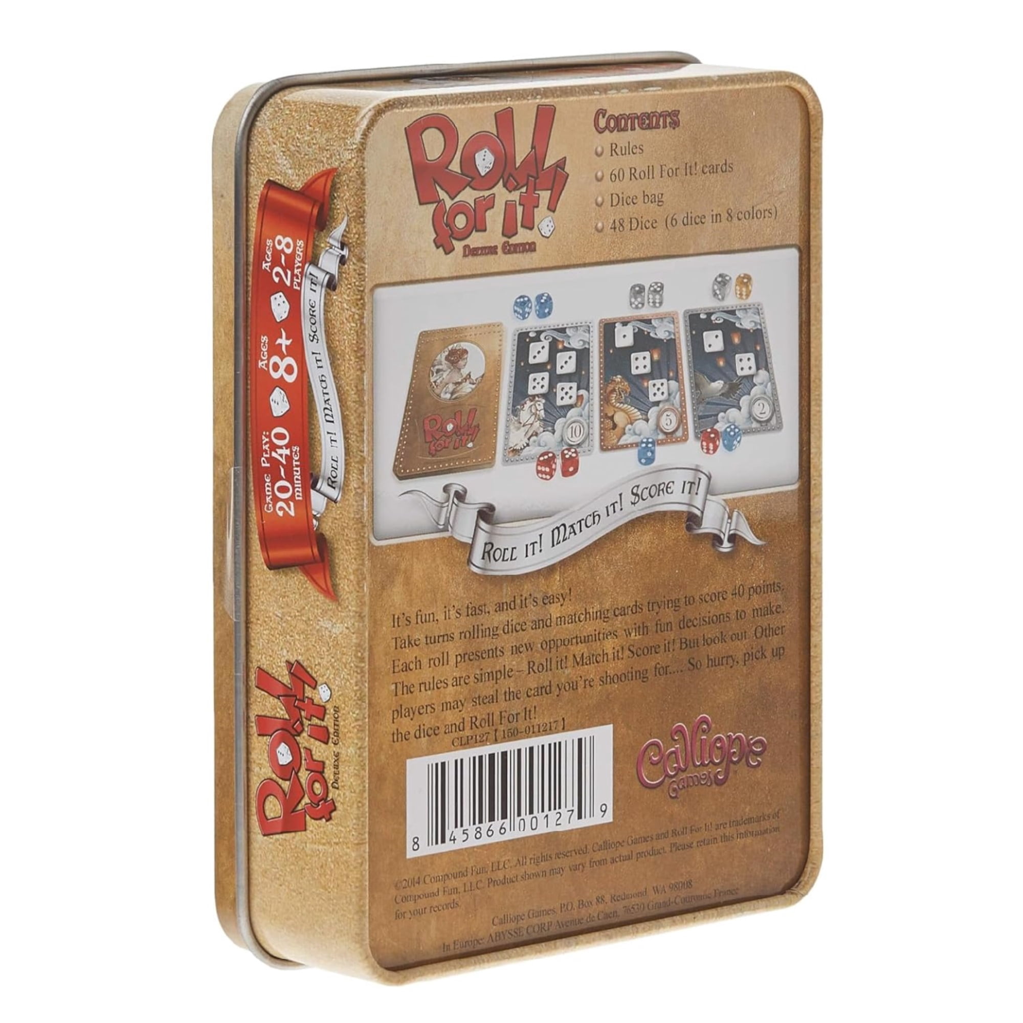 Roll For It! Deluxe Edition Classic Dice Game, by Calliope Games