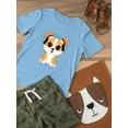 thumbnail image 3 of Corgi With Headsets T-Shirt Toddler -Image by Shutterstock,  2 Toddler, 3 of 4