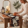 thumbnail image 5 of Halloween Table Runner, 72x13 Inch Linen Decorative Table Linen for Thanksgiving Dining Party Home Decor, 5 of 5