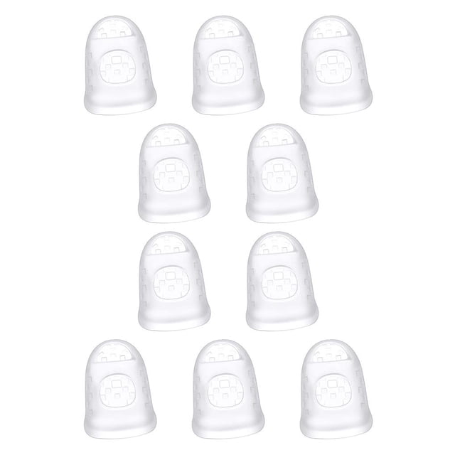 Methold Protectores de silicona para dedos de guitarra, antideslizantes, resistentes al desgaste, transparentes, estirables, instrumentos musicales Type2 NO2