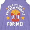thumbnail image 2 of Instant Message - Dude, Chicken Nuggets For Me  - Toddler & Youth Girls A-line Dress, 2 of 5