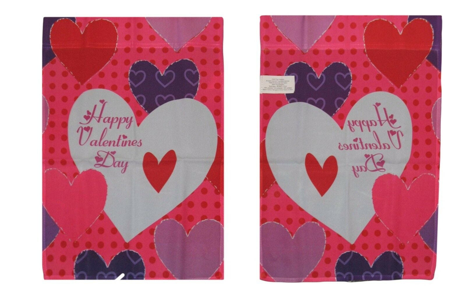 12x18 Happy Valentine/'s Valentines Day Box Hearts Sleeved Garden 12/"x18/" Flag