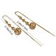 thumbnail image 3 of Pendientes para mujer, regalos para mujer. Elegantes pendientes vintage con borlas de cristal sintético, el accesorio perfecto para viajes y vacaciones. Pendientes de aleación., 3 of 5