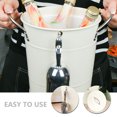 thumbnail image 6 of Masteelf White Galvanized Iron Ice Bucket for Home Use with Scoop Big Opening and Thicken Design 1 Piece, 6 of 8