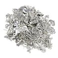 thumbnail image 2 of DIY Accessories 100 Pack Silver Christmas Theme Pendants For Jewelry Making Including Necklaces Bracelets And Earrings Projects, 2 of 4