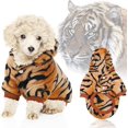 thumbnail image 5 of 2 suéteres de invierno para cachorros ropa de León y Tigre abrigo cálido para mascotas Navidad (talla M longitud de la espalda 30 cm ） PenghuiLiu 9024719115863, 5 of 5