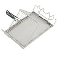 thumbnail image 1 of Camp Stove Toaster, Wide Application Stainless Steel Camping Toaster Foldable High Temperature Resistant  for Barbecues, 1 of 7