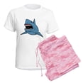 thumbnail image 6 of CafePress - Shark Women's Light Pajamas - Women's Short Sleeve Print T-Shirt and Pants Light Cotton Pajama Set, 6 of 7
