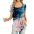 thumbnail image 3 of Pompotops T-Shirt Décontracté à Manches Courtes Imprimé Mode pour Femmes, 3 of 6