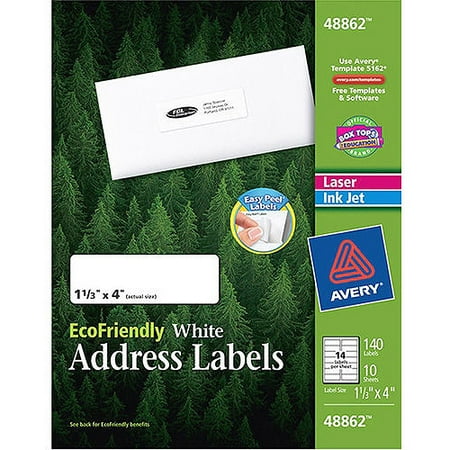 Avery Eco White Address Label 140ct