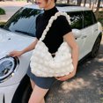 thumbnail image 5 of Quilted Padded Crossbody Bag for Women Puffer Ruched Handbag Trendy Bubbles Cloud Tote Shoulder Bag Female Pleated Messenger Bag, 5 of 5