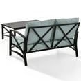 thumbnail image 3 of Crosley Furniture Kaplan 2 Piece Patio Fabric Sofa Set in Mist Green, 3 of 11