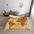 thumbnail image 5 of Salouo Not All Those Who Wander Are Lost2 Print Throw Blanket Gifts for Women Men Soft Flannel Blanket for Home Living Room Decor Bedroom Blanket Gifts for Mom Dad -50"x40", 5 of 5