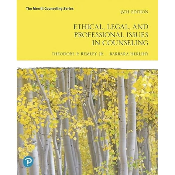 Pre-Owned Ethical, Legal, and Professional Issues in Counseling (The Merrill Counseling), 9780135183816, 0135183812, Paperback, 6 edition