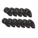 thumbnail image 1 of Golf 11Pcs / Set Impermeable Cuero PU Negro Iron Club Head Covers Headcover Set de golfista, 1 of 9