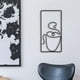thumbnail image 4 of Escultura de pared,Decoraciones de pared de metal Decoraciones colgantes de café,Pared floral para interiores,baño,dormitorio,sala de estar,Escultura de pared de silueta Estatuas de jardín, 4 of 8