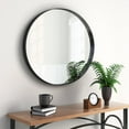 thumbnail image 2 of Black/ Gold Wall Framed Round/ Oval Mirrors for Bedroom, Bathrooms, Large Vanity Mirror, 2 of 8