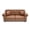 Brown, variant on AENKYO 63" Faux Leather Loveseat, Mid-Century Chesterfield 2-Seater Sofa with Tufted Back & Nailhead Trim, Brown