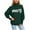 Z2-Dark Green, variant on larppty Womens 2025 Fall Sweater Long Sleeve Crewneck Knit Sweaters Cute Bow Pullover Tops Fashion Outfits (White, M)