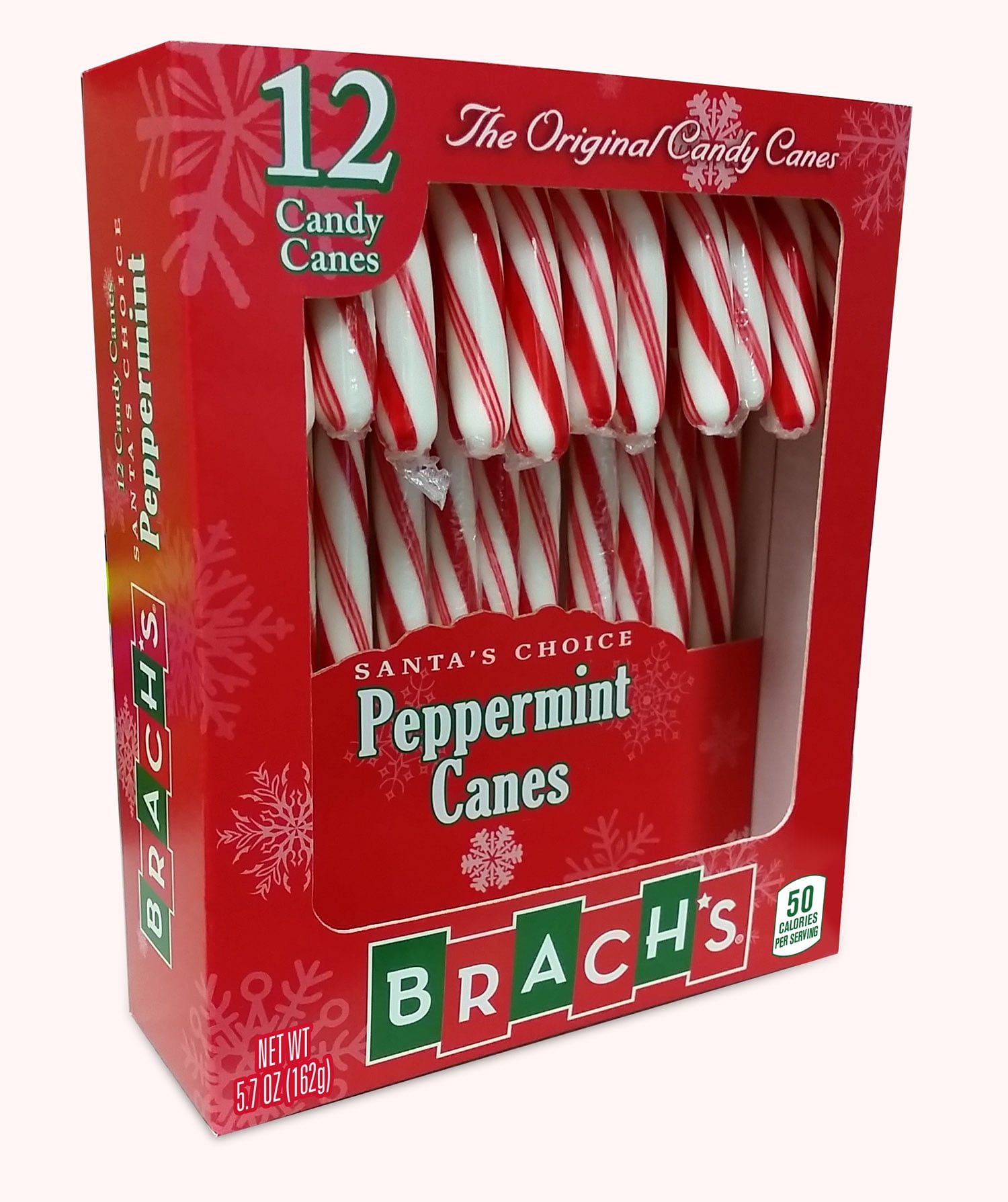 Brach's Peppermint Candy Canes, 5.7 Oz (12 Count)