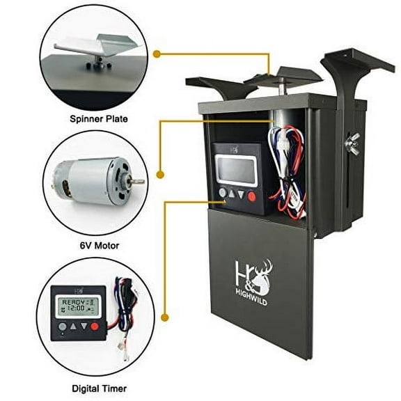 Highwild 6-Volt Deer Feeder Digital Power Control Unit Multi-Set - 2 Pack