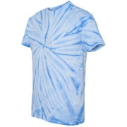 Faded Cyclone Scattered Pattern Design Unisex Adult Tie Dye T-Shirt Tee