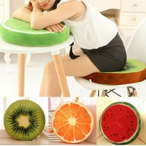 Anvazise Round Throw Pillow,13Inch Soft Round Pillow Plush Cushion Fruit Toys Seat Pad for Sofa, Chair, Floor-3Pcs