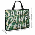 thumbnail image 2 of Werpe Palm Leaves Diving Fabric Laptop Sleeve Carrying Bag Computer Protective Handle Case 15inch, 2 of 5
