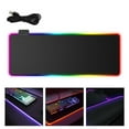 thumbnail image 4 of FRCOLOR Mouse Pad LED Mouse Mat Waterproof Dirt-resistant Luminous Mousepad Computer Accessory,31.5"X11.81"X0.2", 4 of 4