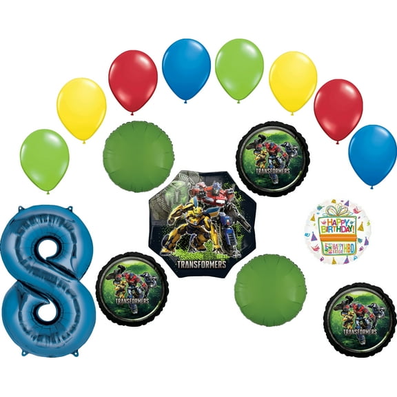 The Ultimate Transformers 8th Birthday Party Supplies and Balloon Decorations