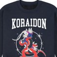 thumbnail image 3 of Pokémon - Koraidon Collegiate - Men's Crew Neck Fleece Pullover, 3 of 5