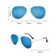 thumbnail image 4 of Gafas de sol Zulema Protección UV400 Lente Espejo Marco pteado azul, 4 of 4