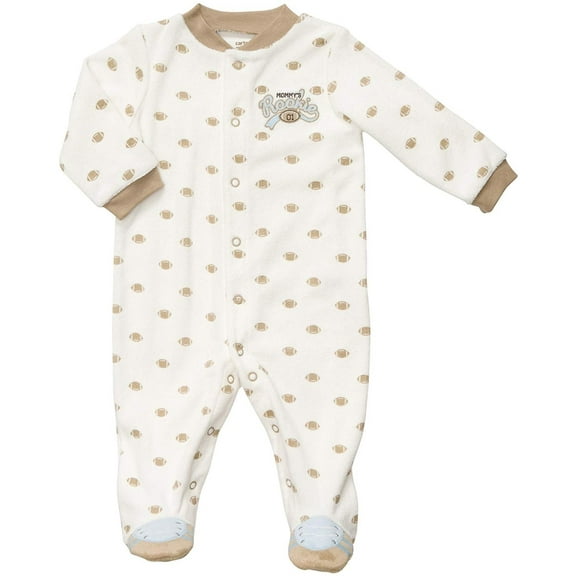 Carter's Micro Fleece Snap- Whiteball Print-3M