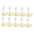thumbnail image 3 of Tachiuwa 10 Pieces Place Card Holders Table Number Holders Card Stand Merchandise Sign Clip Menu Clips for Cake Shop Retail Food Signs Gold, 3 of 10