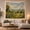 Cottage Path, variant on Rolling Countryside under Voluminous Cloudy Sky, Peaceful Vintage for Nature Lovers, Rural Landscape Art, Housewarming Gift, Tapestry Wall Hanging for Study Room and Den