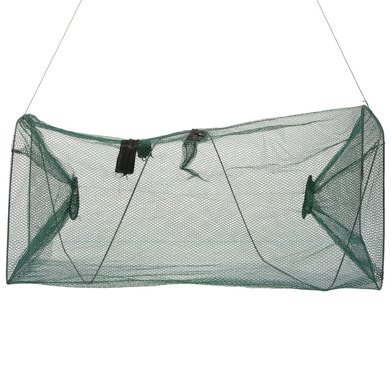 Foldable Fishing Storage Cage Nylon Fishing Net Cage Shrimp Catcher Net 