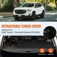 thumbnail image 6 of KFFKFF Pull-Out Trunk Shade for GMC Terrain & Chevrolet Equinox 2018-2024, Water-Resistant Luggage Security Screen, UV Protective Rear Cargo Cover Made of Aluminum Alloy & PVC, 6 of 9
