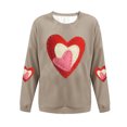 thumbnail image 3 of Vetsdori Womens Valentine Sweatshirts Pullover Crew Neck Shirts Winter Gifts for Girlfriend Sweatshirts for Women Love Heart, 3 of 4