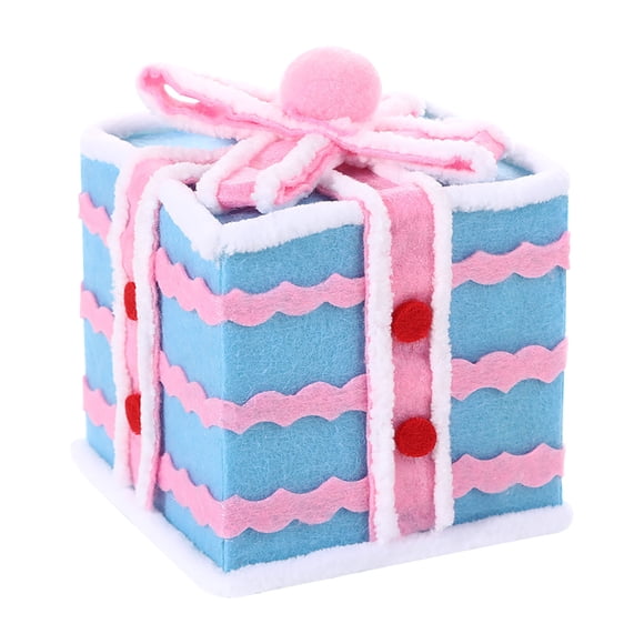 Christmas Tree Decoration Gift Box | Macaron Color Blocked Party Decoration | Thick Empty Festive Box | Holiday Home Decor | Christmas Party Supplies | Multi-Purpose Seasonal Accent