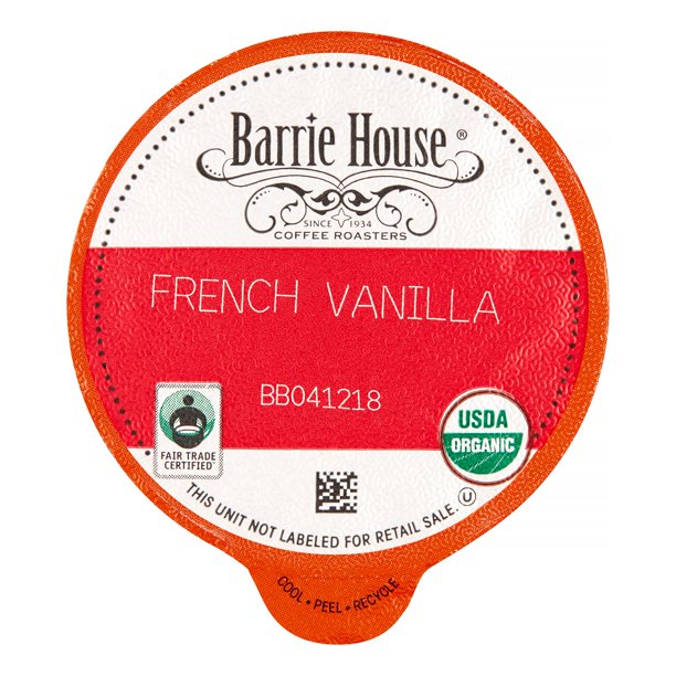 Barrie House French Vanilla Coffee Single Serve Cups for Keurig K cup
