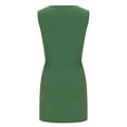 thumbnail image 5 of Gifts for her! Women Dress,Vestido de mujer Pocket Dress Sleeveless Tie Waist Solid Color Slim Fit Summer Style Women’s Casual Fashion Dress for Shopping and Leisure Days, 5 of 9