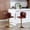 Burgundy, variant on Swivel Barstools with Foam Filler and Tufted Back / For Home Entertainment