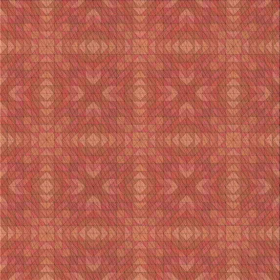 Ahgly Company Machine Washable Indoor Square Transitional Bright Orange Area Rugs, 6' Square