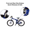 thumbnail image 4 of R.Roaring 26 inch Mountain Bike for Adult Teens 21 Speed Gears Folding Outroad Bike Dual Disc Brake Bicycle, Blue, 4 of 9