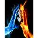 thumbnail image 1 of Cuadros Decorativos 5D Diamante Pintura Llama Manos Completo Taladro Redondo Pared Rhinestone DIY Artesanía Likrtyny embutido en tela, 1 of 9