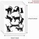 thumbnail image 4 of Black Cat Wall Stickers for Kids Cat Wall Decals Bedroom Cat Vinyl Sticker Wall Art Stickers 36PCSby Baryuefull, 4 of 4