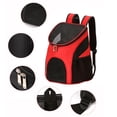 thumbnail image 3 of Pet Backpack Breathable Portable Nylon Cat Carrier Dog Travel Bag for Outdoor, 3 of 10