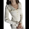 thumbnail image 3 of Vestidos Largos Elegantes de Larga con Cuello en V para Mujer, Plisados y Holgados, con Cinturón. L, 3 of 10