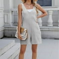 thumbnail image 4 of ZZwxWA Womens Summer Casual Sleeveless Romper Loose Mini Shorts Overalls Jumpsuit with Pockets 2025 Clothes V Neck, 4 of 6