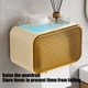 thumbnail image 3 of Organizador de caja de pañuelos montado en la pared | Diseño transparente sin orificios - Dispensador de plástico para papel higiénico y rollo de papel | Uso de la cocina, el baño, la sala de estar, 3 of 5